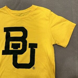Baylor University  BU Homefield Apparel Shirt Yellow Short Sleeve Medium M Bears